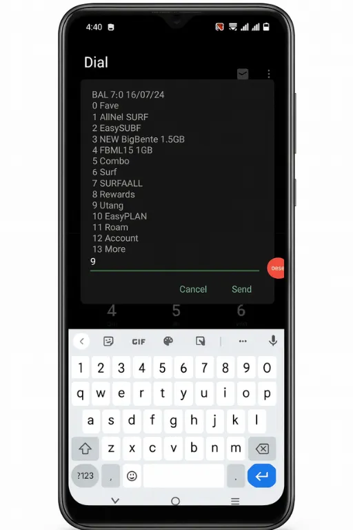 How to borrow load in TM by dialing-2