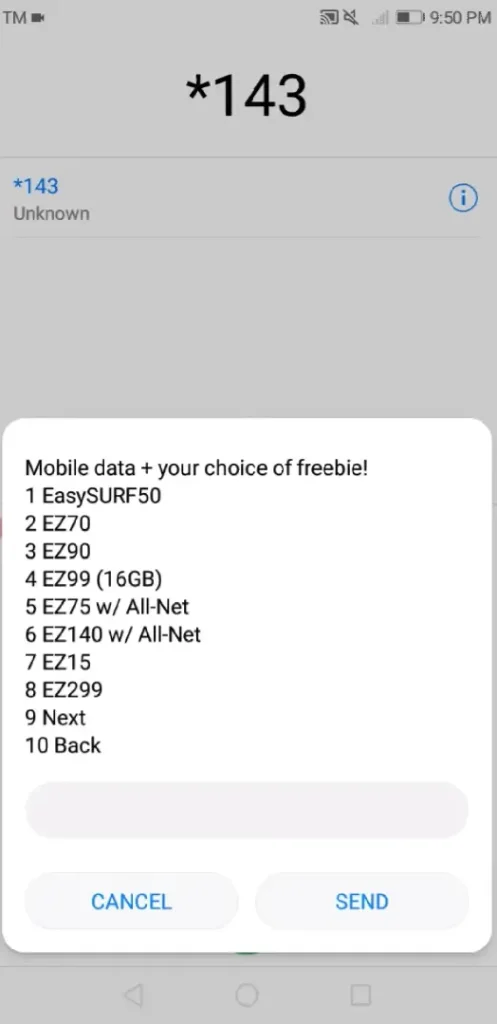How to register Easysurf via dial-3