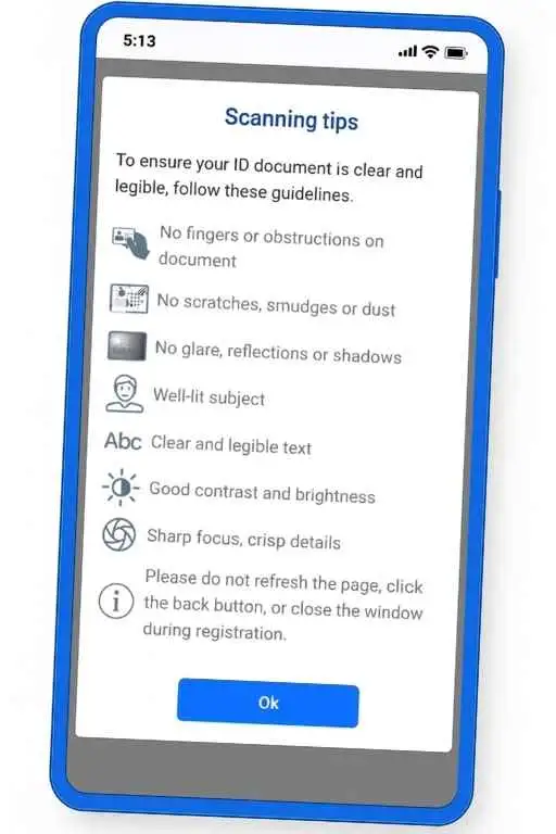 VALID ID UPLOAD TIPS