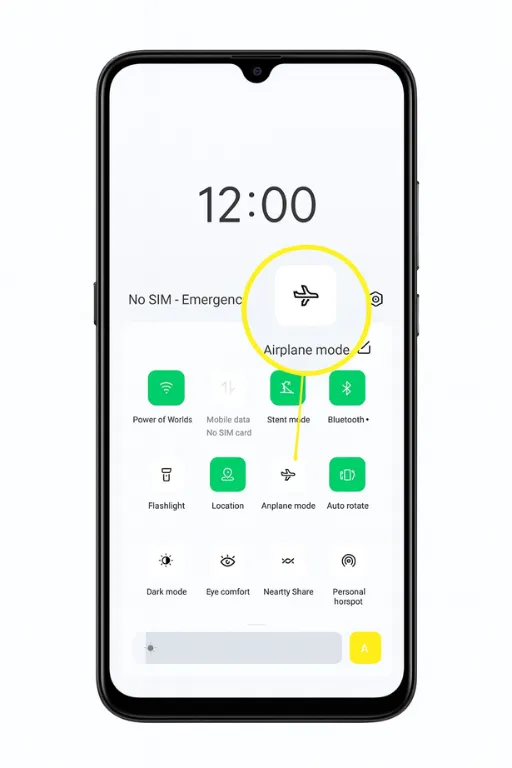 how to disable airplane mode in android