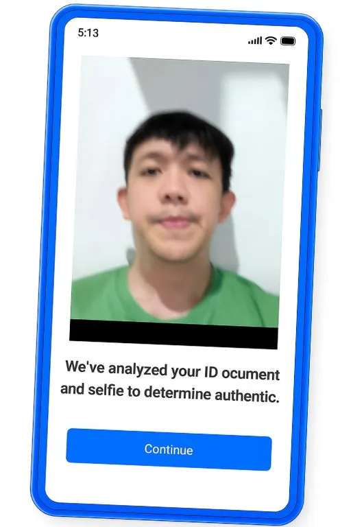 verifying selfie and ID