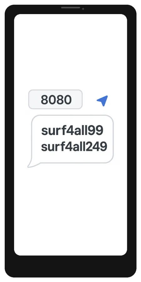 Text to 8080